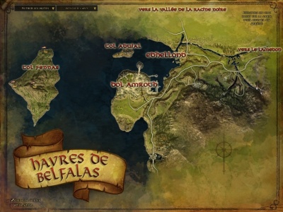 Carte des Havres de Belfalas